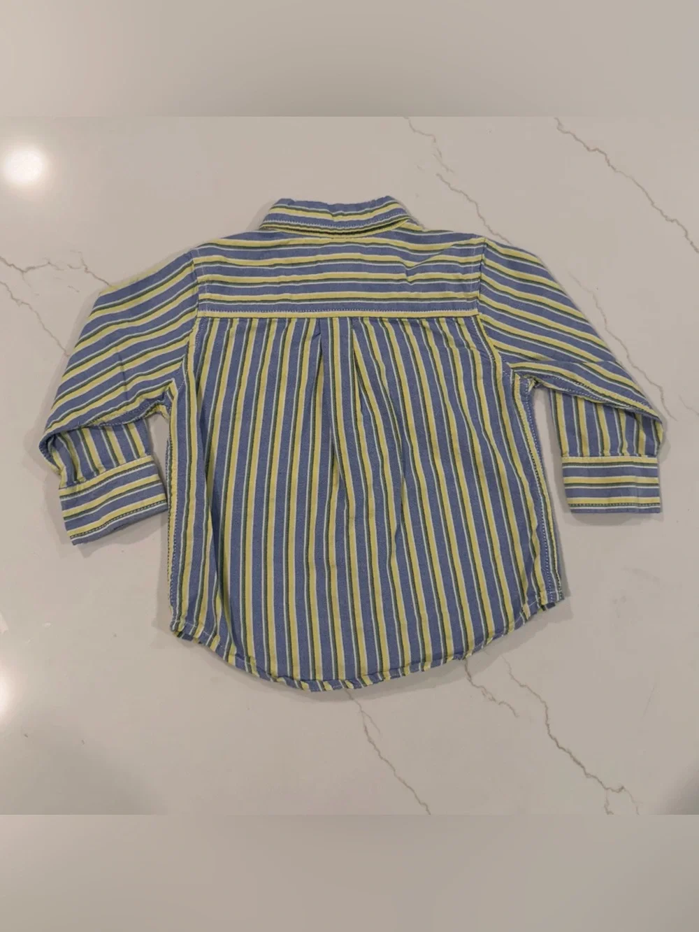 Gymboree Boys' Button-Down Shirt — Blue & Yellow Stripes